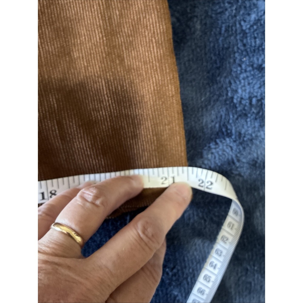 American Stitch Corduroy Patchwork Shirt In Brown - Size Medium (L14) - Picture 6 of 9
